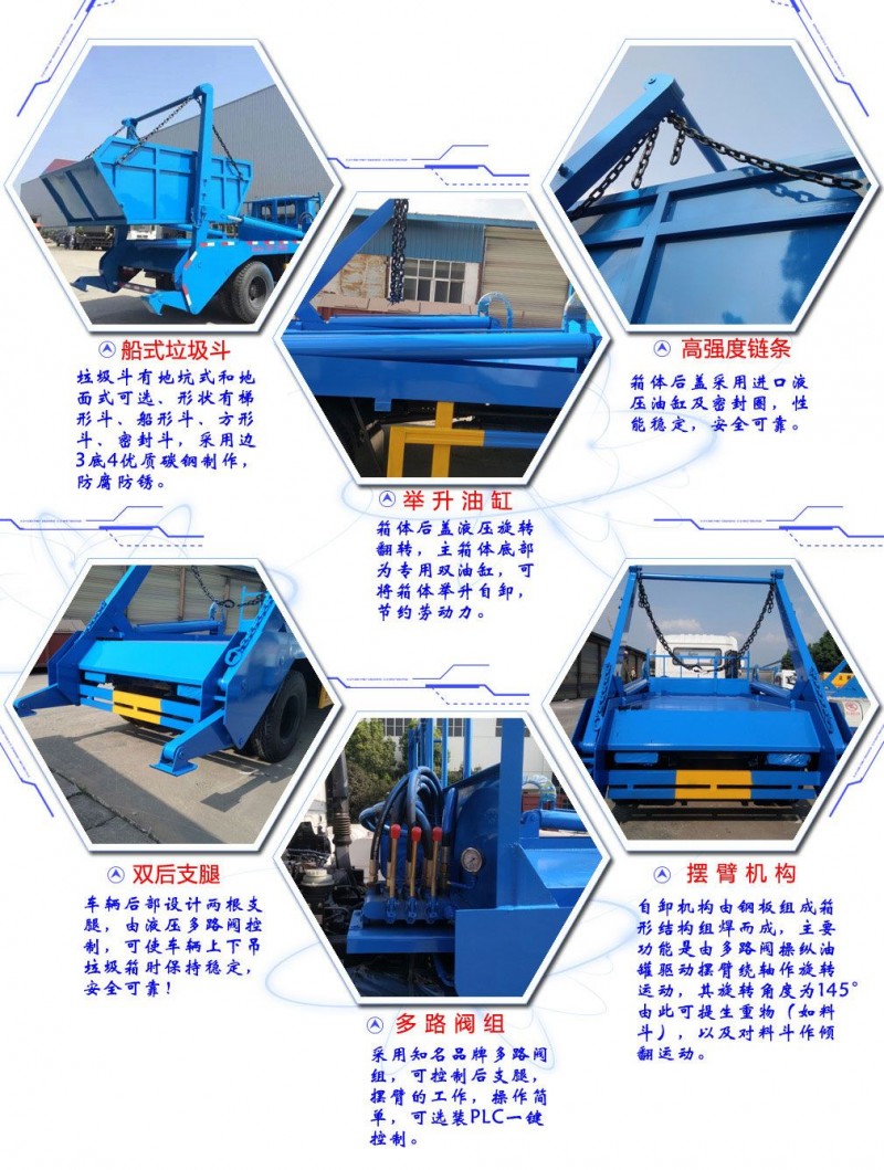 東風(fēng)大多利卡8方擺臂垃圾車