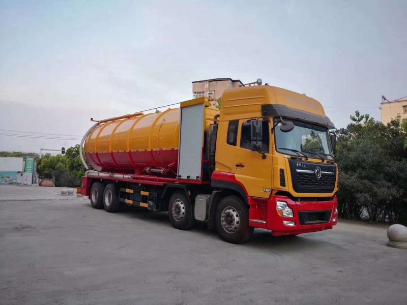 東風(fēng)天龍前四后八36方大噸位重型清洗吸污車