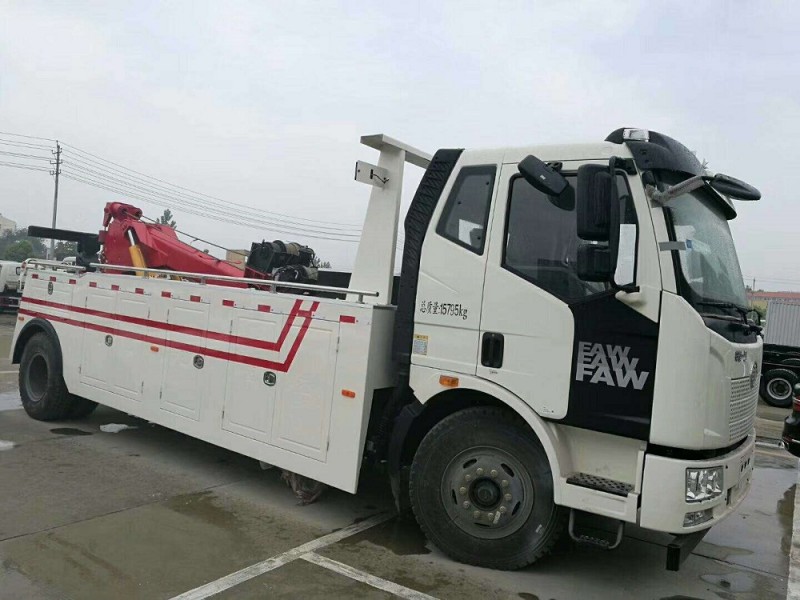 解放單橋拖吊聯體(一托一)清障車